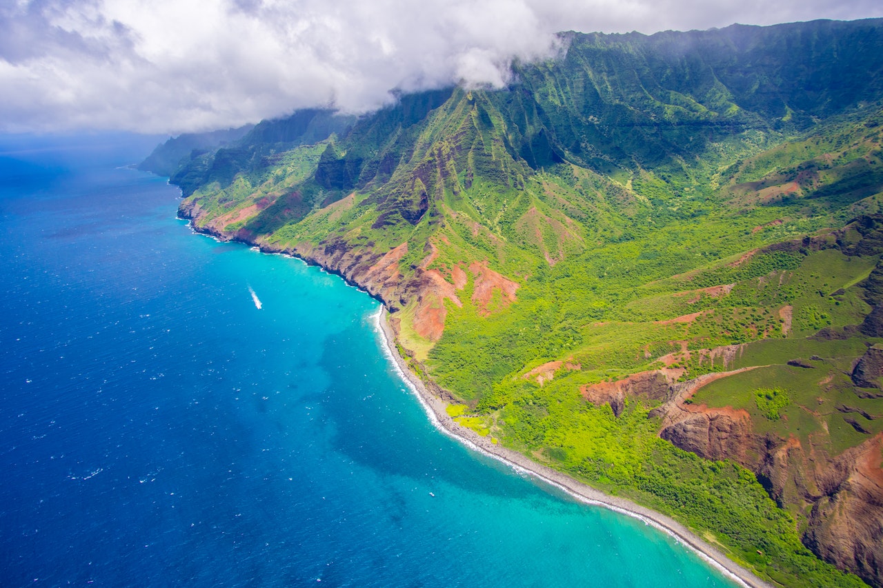 mountains by the sea