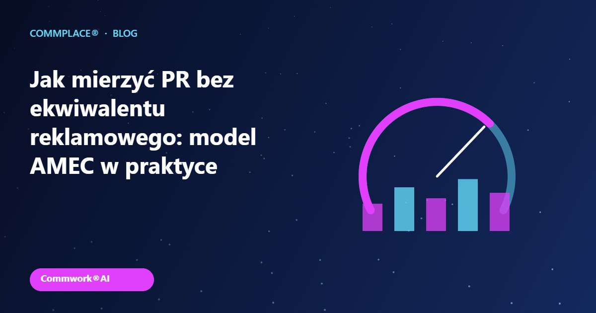 Jak mierzyć PR bez ekwiwalentu reklamowego: model AMEC w praktyce - grafika Commplace