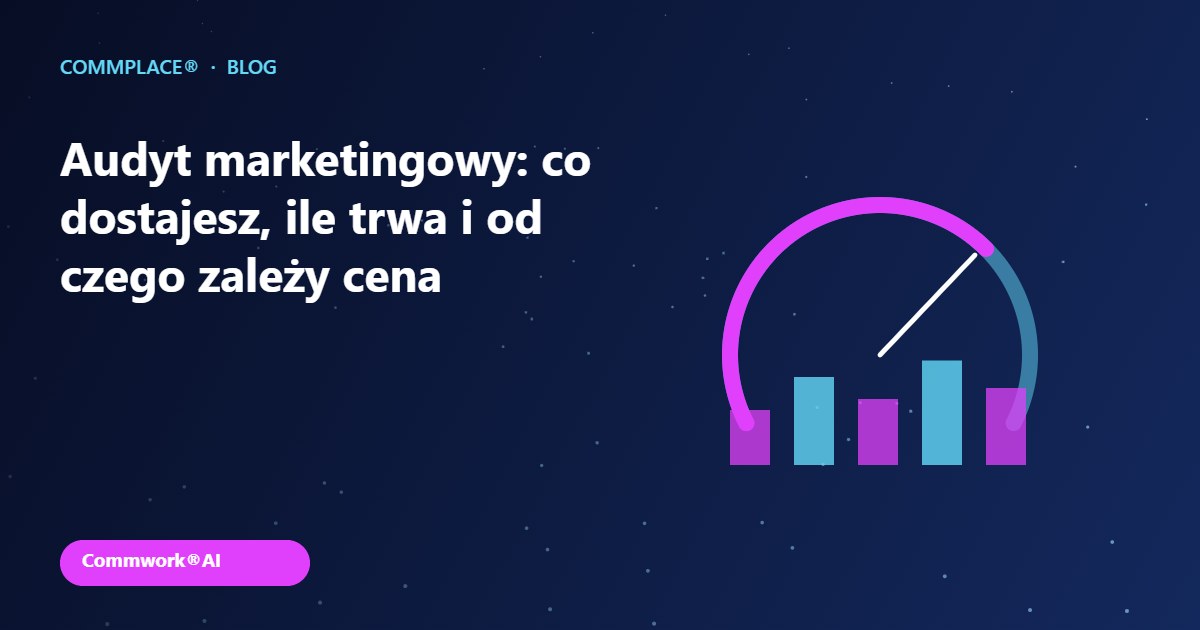 Audyt marketingowy: co dostajesz, ile trwa i od czego zależy cena - grafika Commplace
