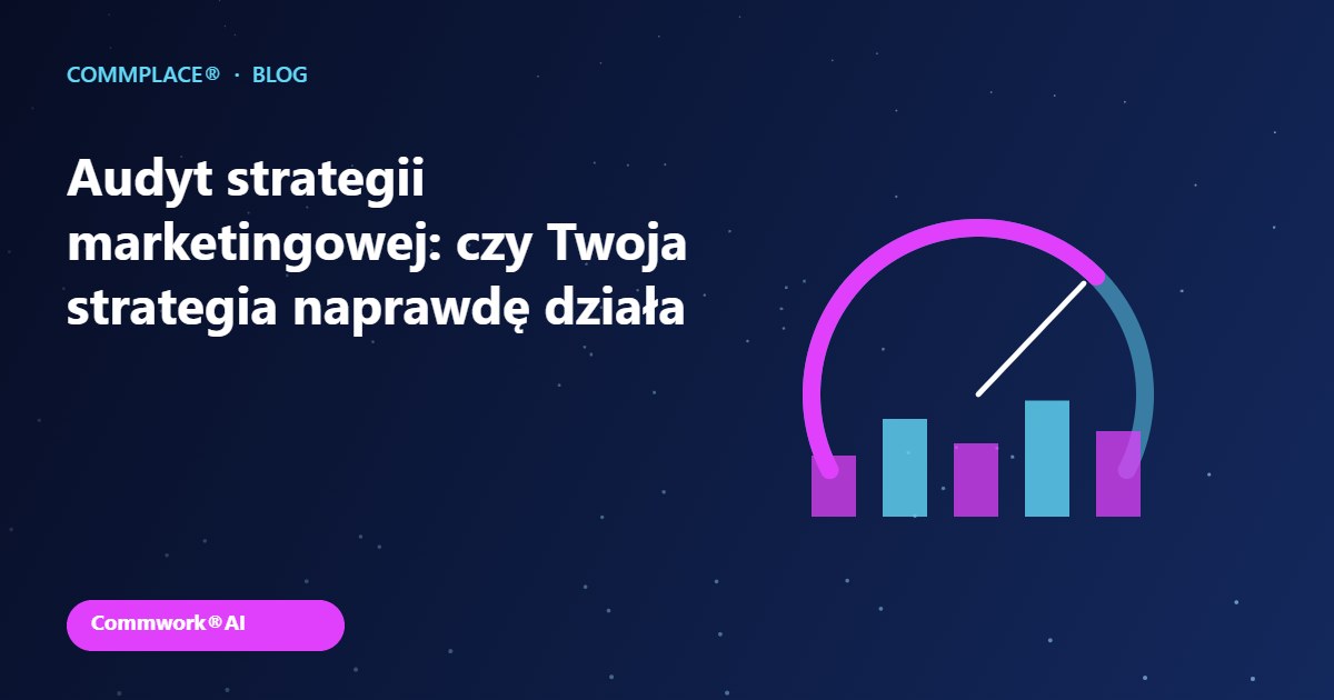 Audyt strategii marketingowej: czy Twoja strategia naprawdę działa - grafika Commplace