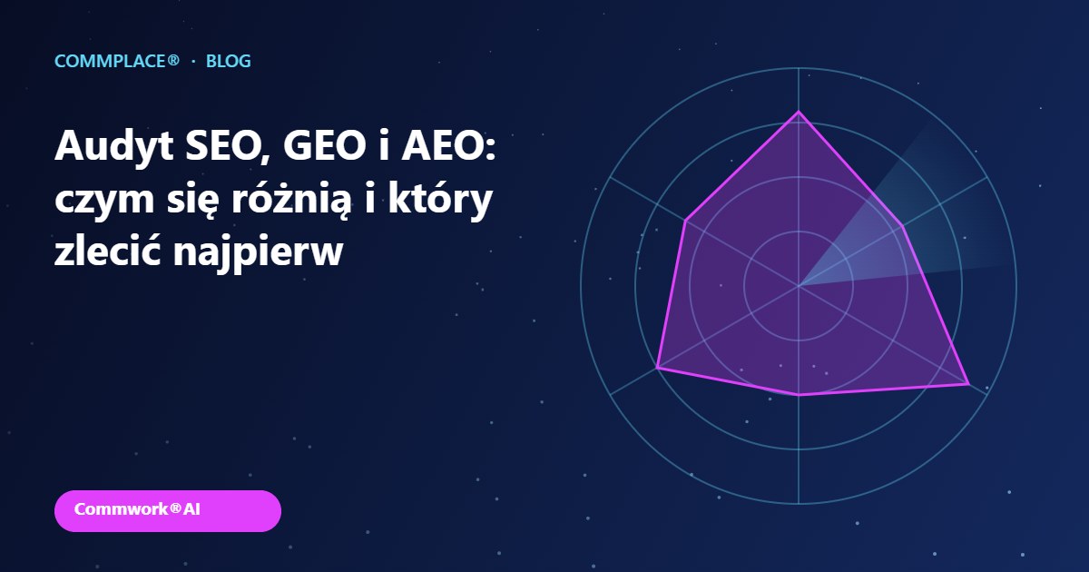Audyt SEO, GEO i AEO: czym się różnią i który zlecić najpierw