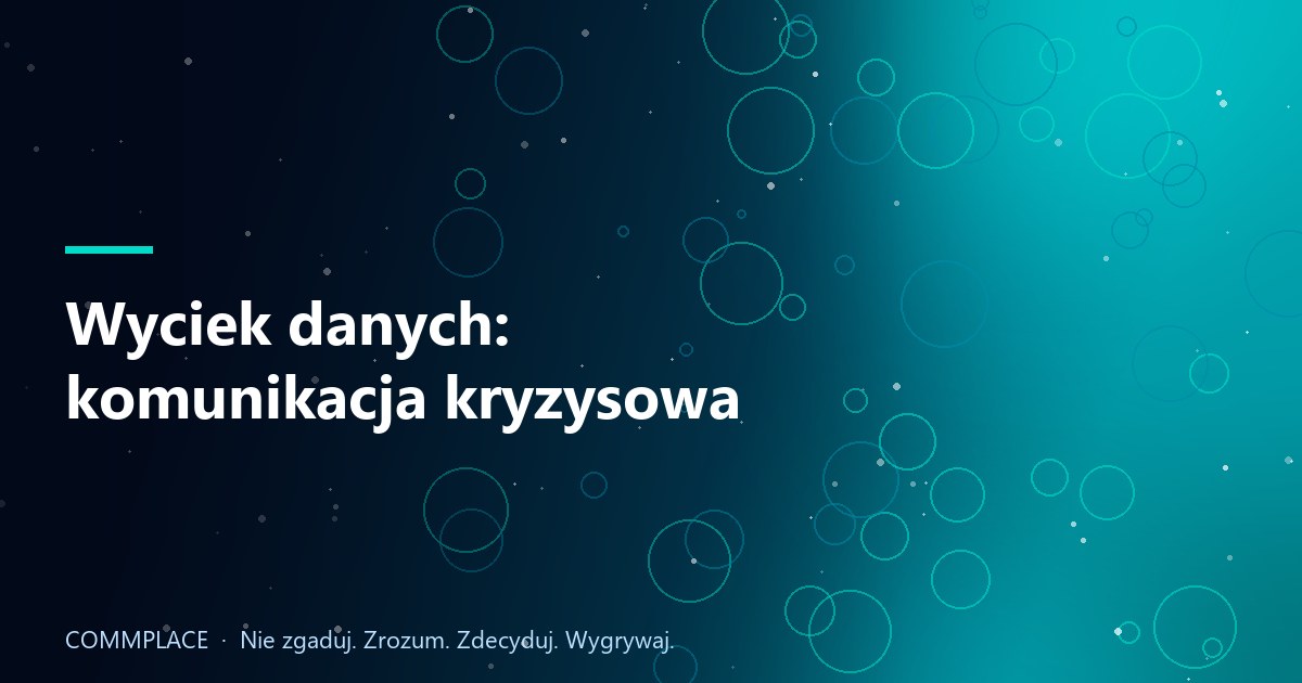 Wyciek danych: komunikacja kryzysowa