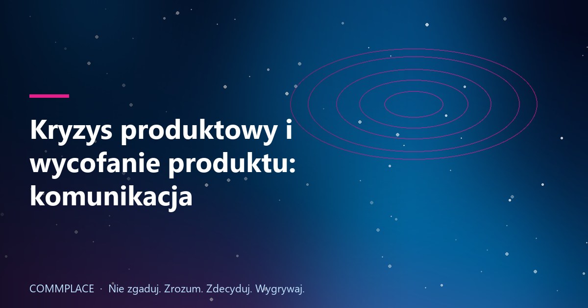 Kryzys produktowy i wycofanie produktu: komunikacja