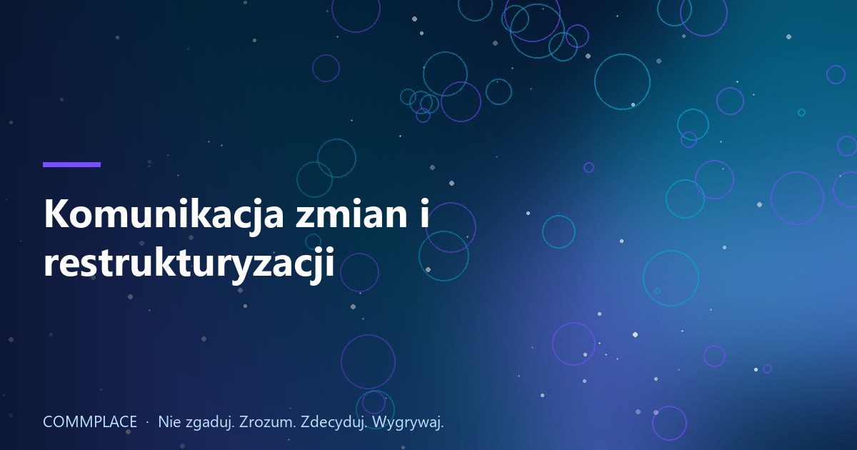 Komunikacja zmian i restrukturyzacji