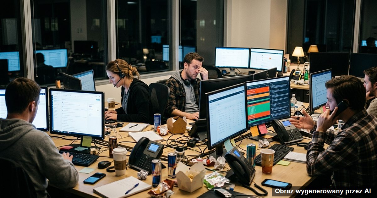 Kryzys w social mediach: moderacja komentarzy, reklamy i zespół w pierwszej dobie (obraz wygenerowany przez AI)