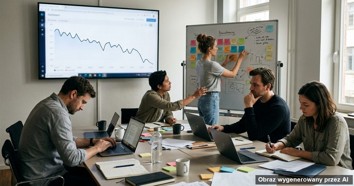 Strategia marketingowa w kryzysie i spowolnieniu (obraz wygenerowany przez AI)